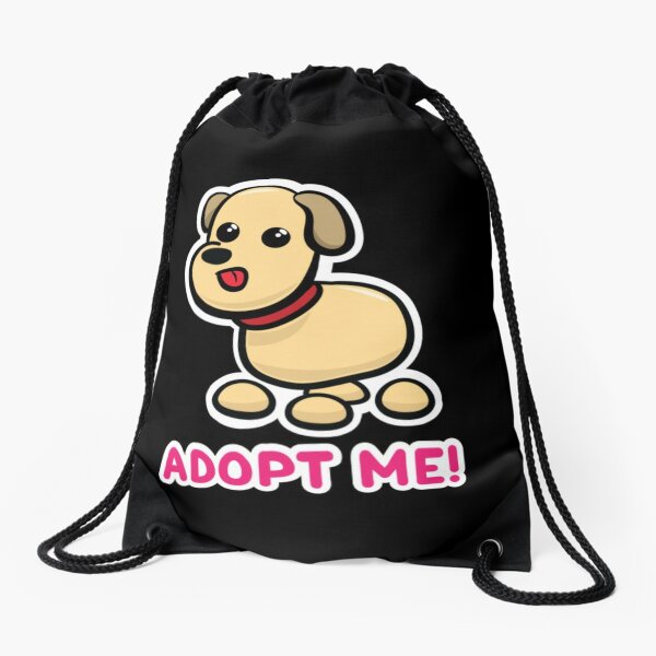 Adopt Me Drawstring Bags Redbubble - dog in bag roblox