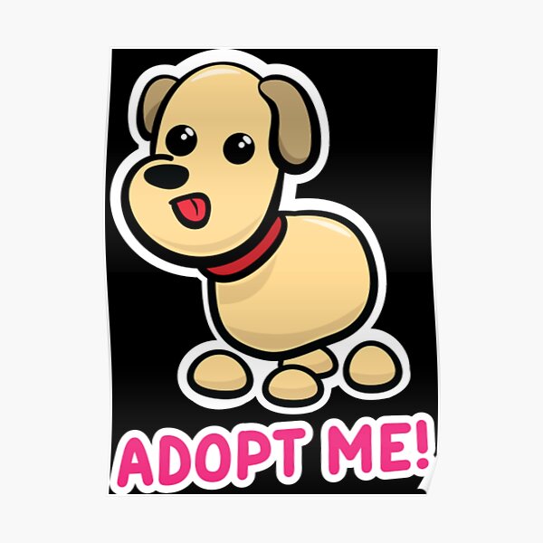 Adopt Me Giraffe Posters Redbubble - adopt me roblox dog