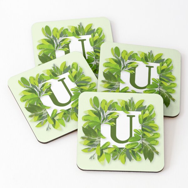 Item preview, Monogram U Foliage Frame | Wedding Letters | Floral Letter designed and sold by VinBasis.
