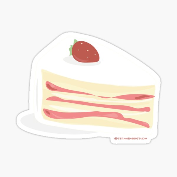 Strawberry Cake Sticker