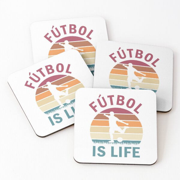 Item preview, Fútbol Is Life Football and Soccer Lover Vintage Retro Sunset designed and sold by Scratches Tees.