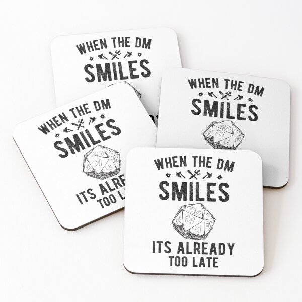 Item preview, When The DM Smiles Its Already Too Late Funny RPG Games Sayings designed and sold by Scratches Tees.