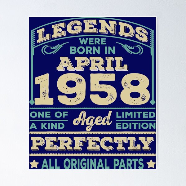 birthday-anniversary-1958-history-back-in-1958-poster-for-sale-by-ltllima-redbubble for Back In 1958 Free Printable Birthday Anniversary 1958 History Back in 1958