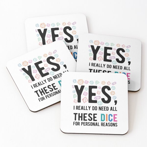 Item preview, Yes I Really Do Need All These Dice Funny Gambling Quotes designed and sold by Scratches Tees.