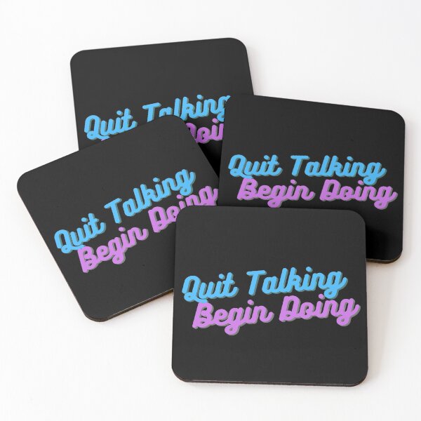 Item preview, Quit Talking Begin Doing Blue and Purple Doing designed and sold by SweetAndSpice.