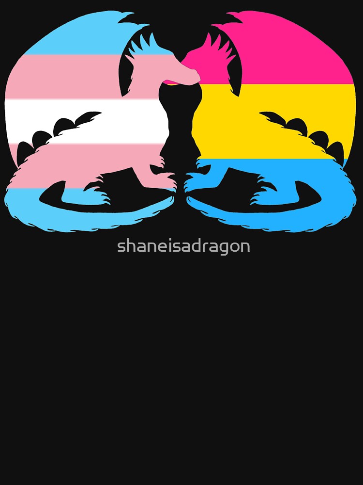 Trans Pansexual Pride Dragons by shaneisadragon