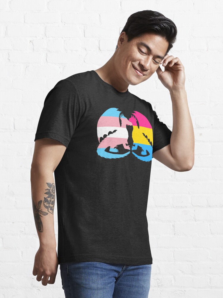 Trans Pansexual Pride Dragons T Shirt For Sale By Shaneisadragon Redbubble Trans T Shirts 5601