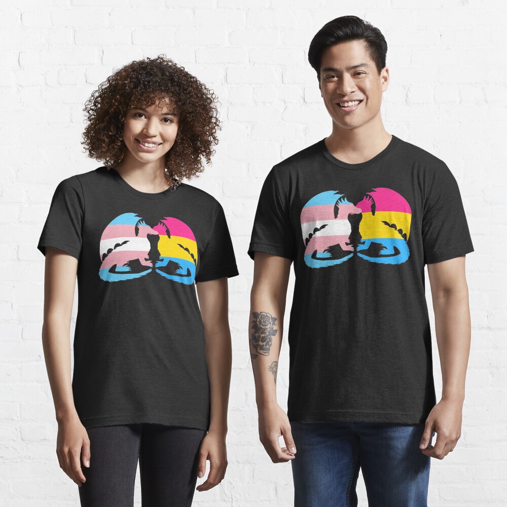 Trans Pansexual Pride Dragons T Shirt For Sale By Shaneisadragon