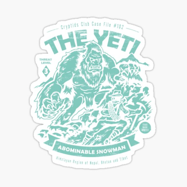 Abominable Snowman Sticker
