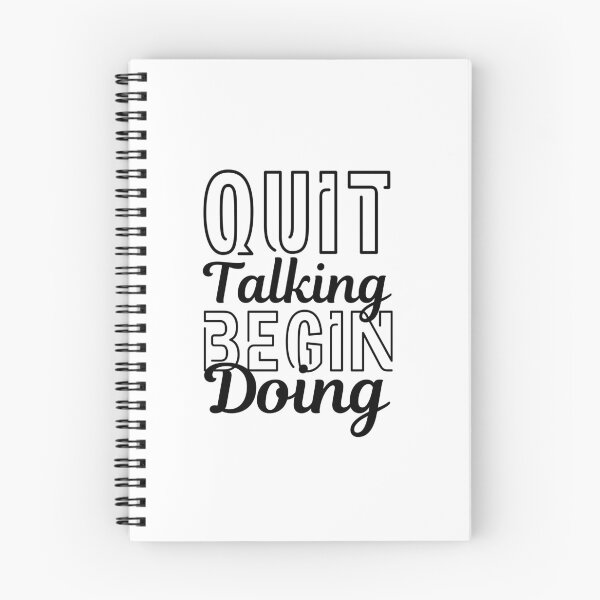 Item preview, Quit Talking Begin Doing Big Bold Design designed and sold by SweetAndSpice.