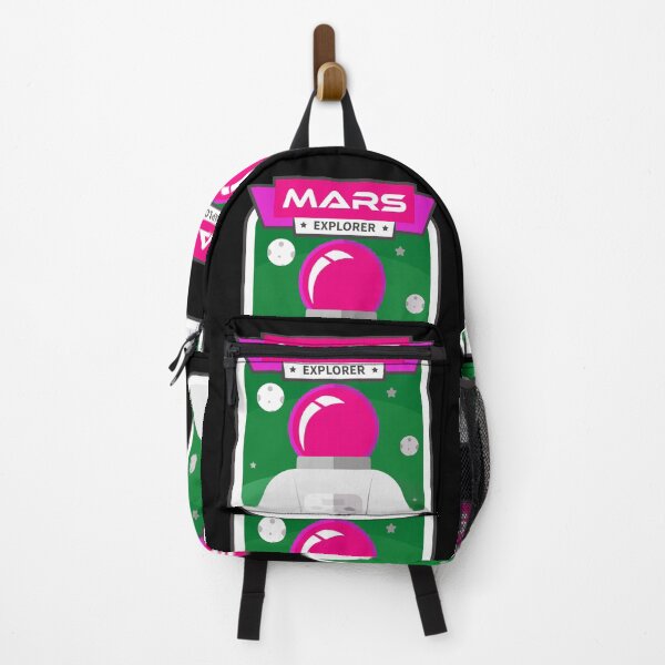 Item preview, Mars Astronaut Explorer Sticker - Pink Green designed and sold by NoMatterLab.