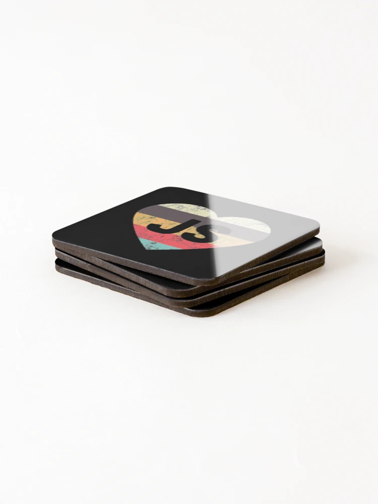Thumbnail 4 of 5, Coasters (Set of 4), Javascript T-ShirtJavaScript JS designed and sold by BagBmam.