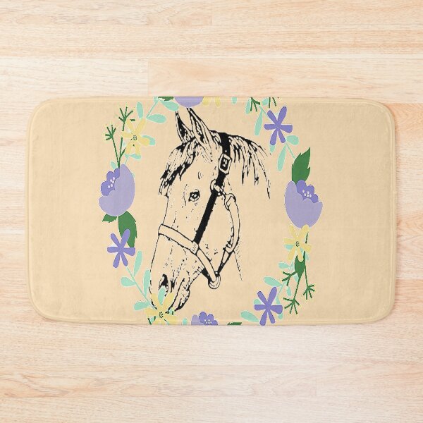 Item preview, Horse calvary, Aesthetic Design, Horse and colorful flowers, for the Equestrian and Horse lover. designed and sold by Adri Barnard.