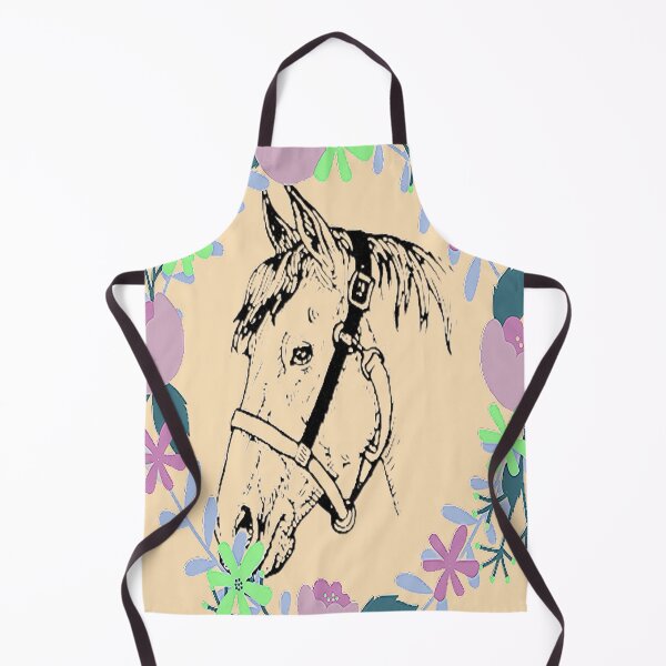 Item preview, Horse calvary Aesthetic Design, Horse and colorful flowers, NR 2, for the Equestrian and Horse lover. designed and sold by Adri Barnard.