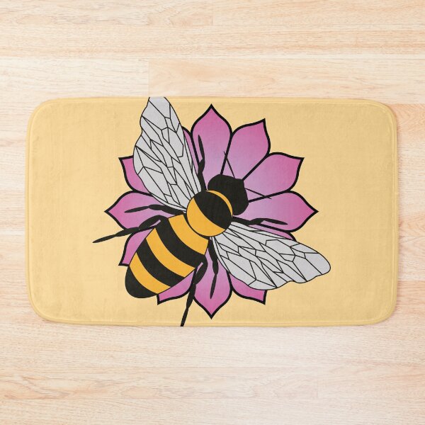 Item preview, Honey bee - Pink flower designed and sold by LaftaDesign.