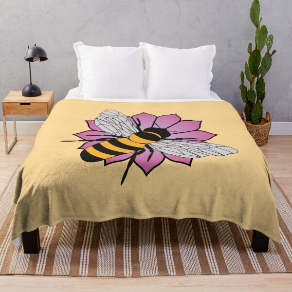 Item preview, Honey bee - Pink flower designed and sold by LaftaDesign.