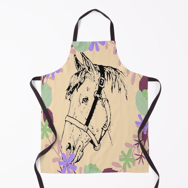 Item preview, Horse calvary Aesthetic Design, Horse and colorful flowers, NR 3, for the Equestrian and Horse lover. designed and sold by Adri Barnard.