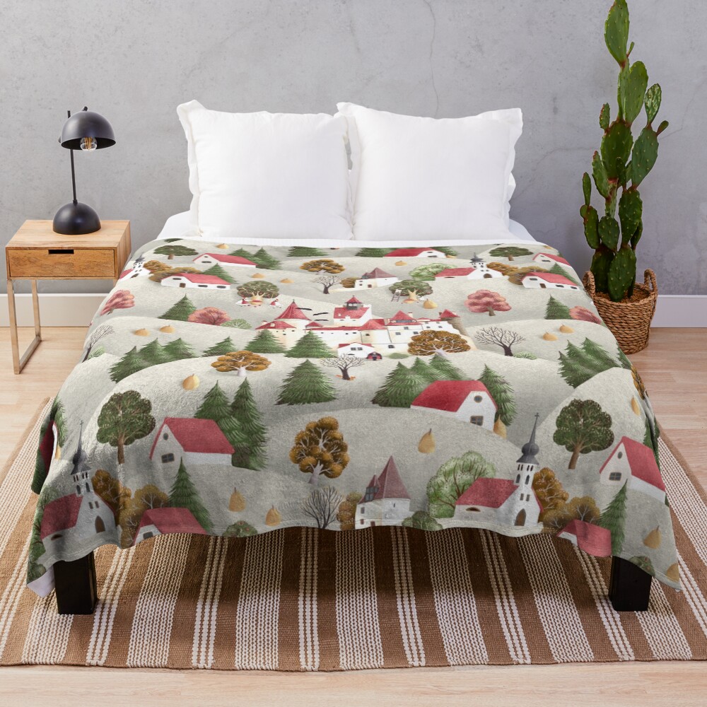 Romanian Tales Throw Blanket