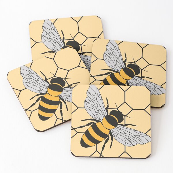 Item preview, Honey bee - Hexagon designed and sold by LaftaDesign.