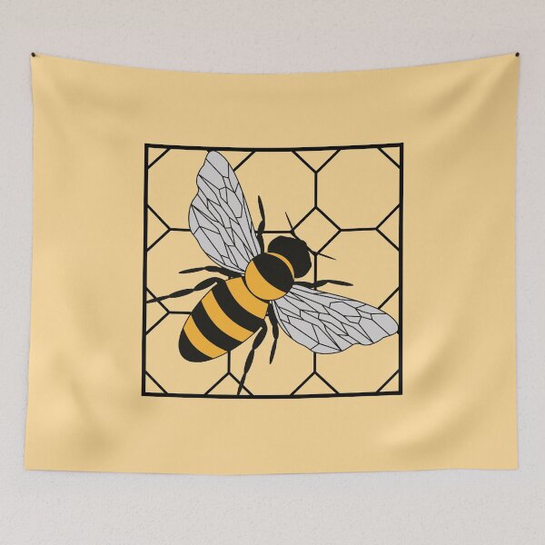 Item preview, Honey bee - Hexagon designed and sold by LaftaDesign.