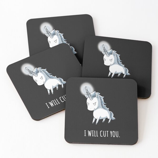 Item preview, Stabby The Unicorn Funny I Will Cut You T Shirts designed and sold by YolandaConsi.