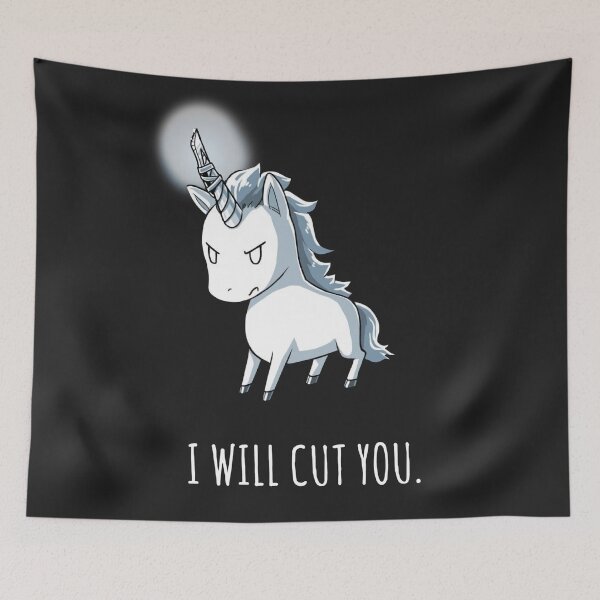 Item preview, Stabby The Unicorn Funny I Will Cut You T Shirts designed and sold by YolandaConsi.