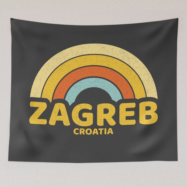 Aperçu de l'œuvre Retro Zagreb Croatia créée et vendue par dk80.