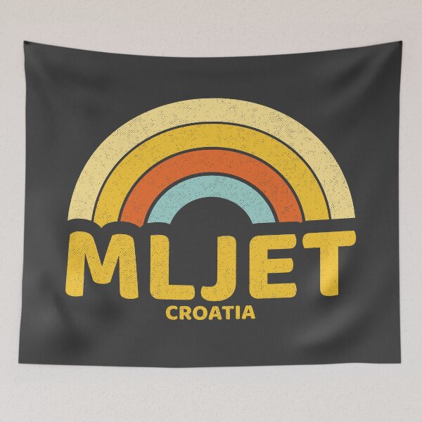 Aperçu de l'œuvre Retro Mljet Croatia créée et vendue par dk80.