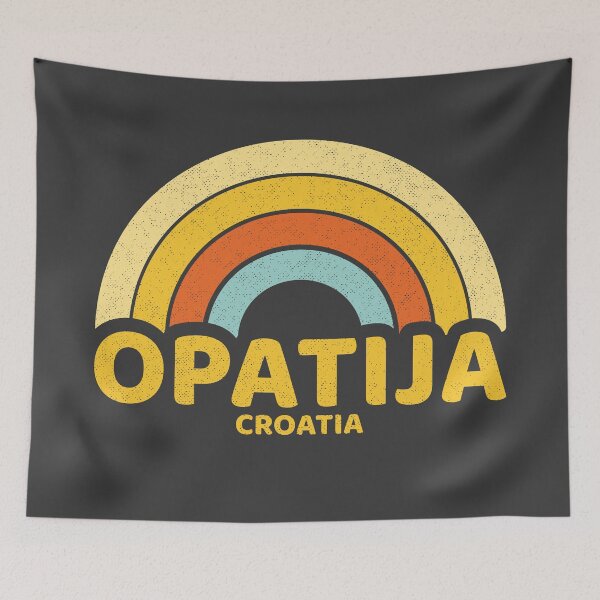 Aperçu de l'œuvre Retro Opatija Croatia créée et vendue par dk80.