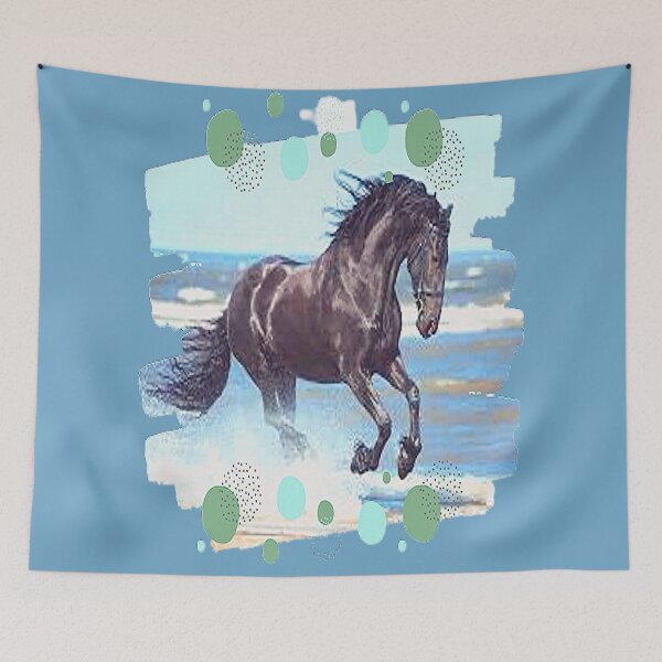 Item preview, Horse calvary Aesthetic Design, Horse and waves, for the Equestrian and Horse lover designed and sold by Adri Barnard.