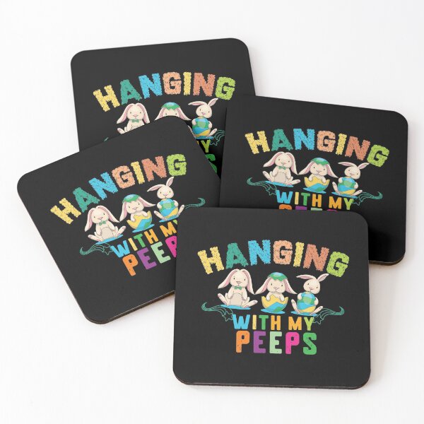 Item preview, Hanging with my peeps funny Colorful Bunny Easter Day Gifts designed and sold by patroart.