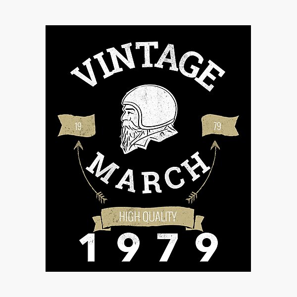 Item preview, March 1979 Birthday Vintage Birthday Gift For Dads, Uncles and Brothers designed and sold by BigJackTees.