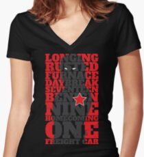 SOLDIER AWAKEN Women's Fitted V-Neck T-Shirt