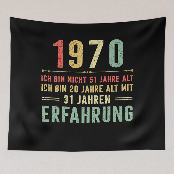 Item preview, Ich bin nicht 51 jahre alt, ich bin 20 jahre alt mit 31 jahren erfahrung. 1970 vintage designed and sold by mharlan0ue.