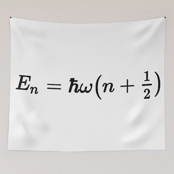 Item preview, energy of a quantum harmonic oscillator, quantum physics designed and sold by NoetherSym.