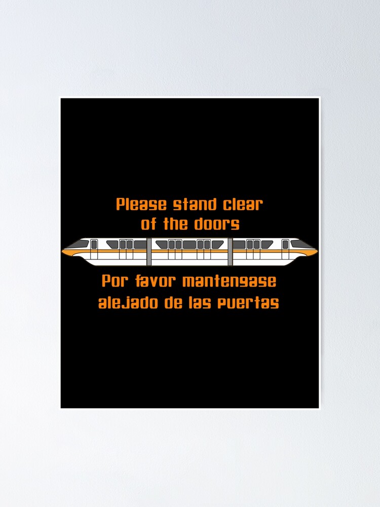 "Please Stand Clear of the Doors" Poster for Sale by PegandAwl Redbubble