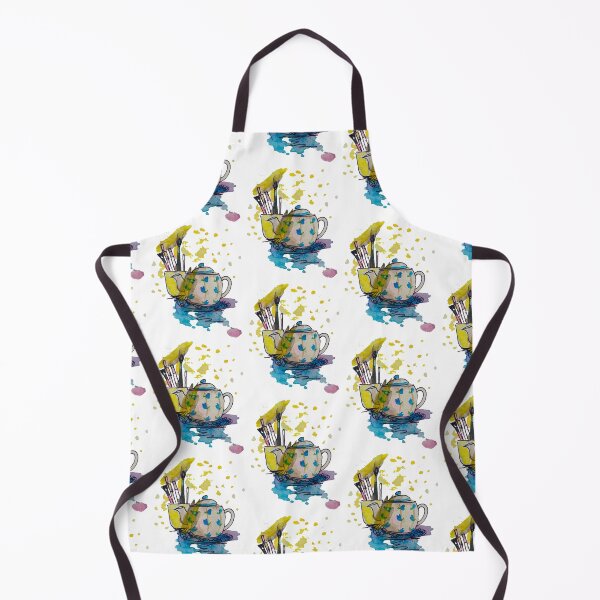 Item preview, colorful teapot repeating pattern designed and sold by DS-by-AUDREY.