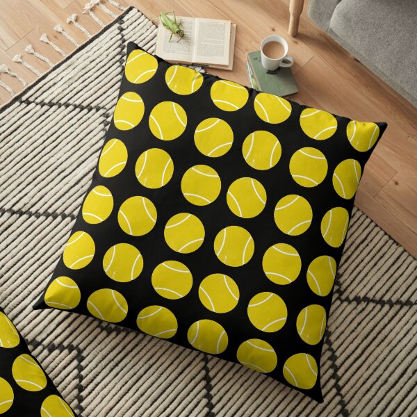 Padel or tennis balls pattern Floor Pillow