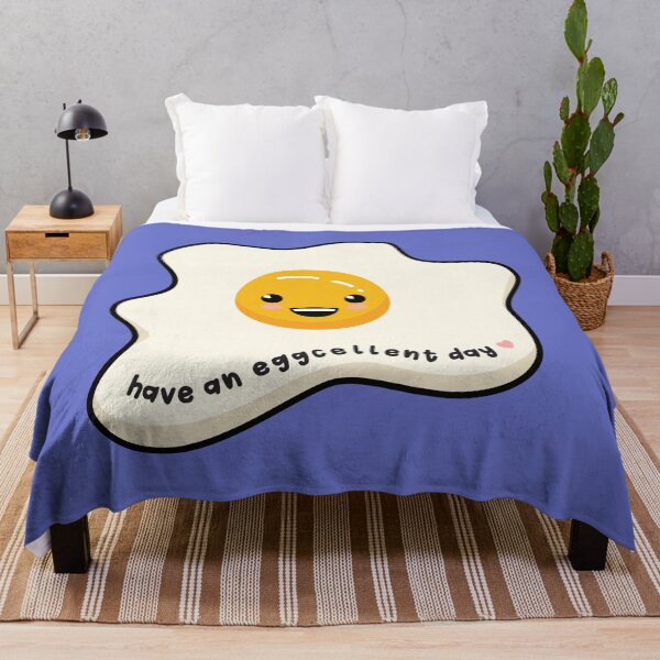 Item preview, Have an eggcellent day kawaii egg sunny side up designed and sold by Happy Puppy Print On Demand.