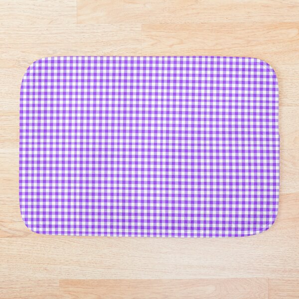 Item preview, Purple and white picnic cloth gingham fabric pattern designed and sold by Positivity214.