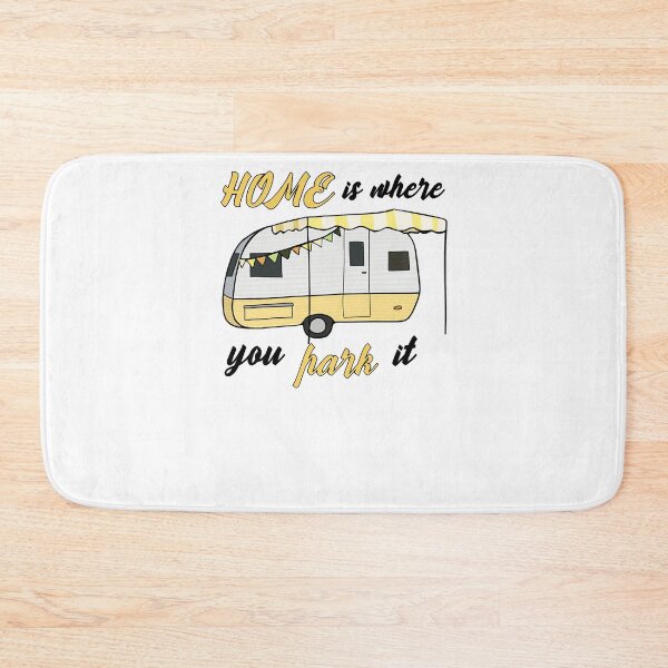 Item preview, YELLOW - HOME IS WHERE YOU PARK IT - CARAVAN CAMPER DESIGN designed and sold by KeatonOsinski.