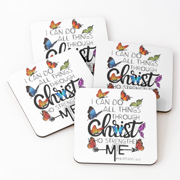 Item preview, Philippians 4:13 Butterfly Christ Bible Verse  designed and sold by GameNarongdech.