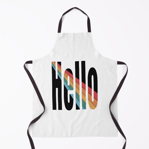Item preview, Hello text with rainbow design designed and sold by SJAPhoto.
