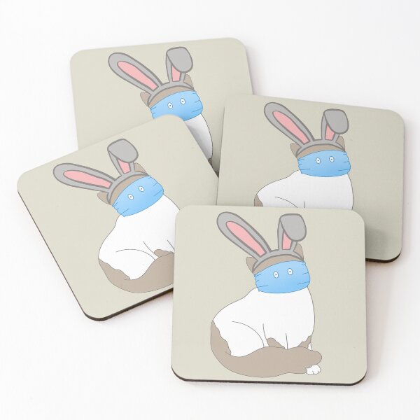 Item preview, Lockdown Easter Cat with Bunny Ears Social Distancing 2021 designed and sold by hyggekrog.