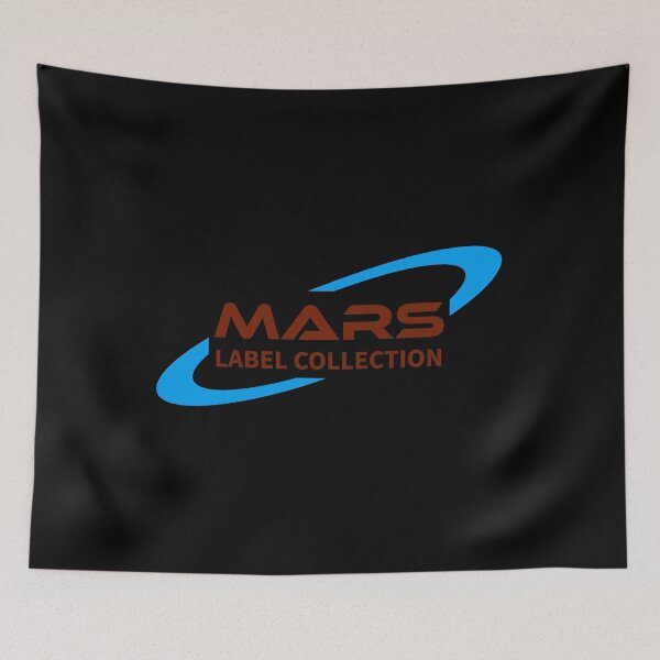 Item preview, Mars Lable Collection Logo Sticker - Blue Red Brown designed and sold by NoMatterLab.