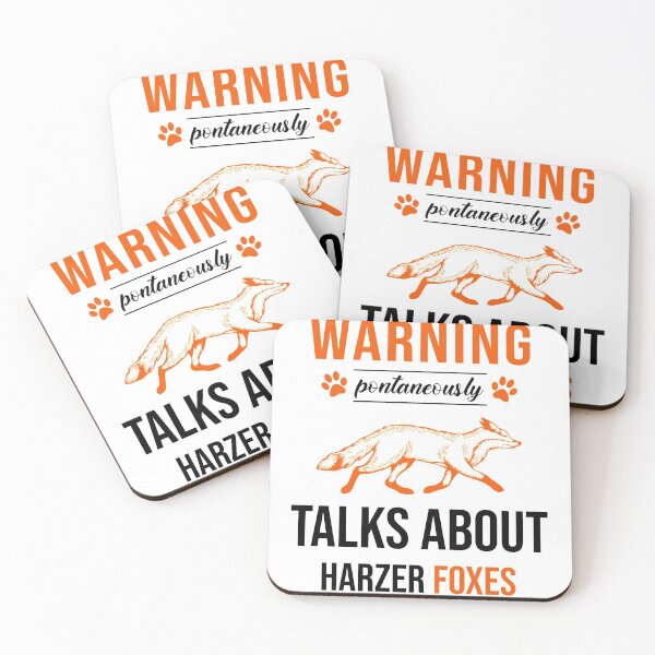 Item preview, WARNING SPONTANEOUSLY TALKS ABOUT HARZER FOXES BLACK designed and sold by keemo2o.