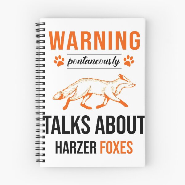 Item preview, WARNING SPONTANEOUSLY TALKS ABOUT HARZER FOXES BLACK designed and sold by keemo2o.
