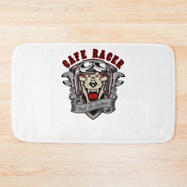 Item preview, The wolf wears the helmet of the Racer Cafe designed and sold by KeatonOsinski.