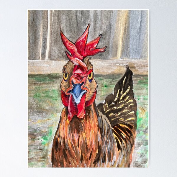 Angry chicken chicken wire hotsell canvas art