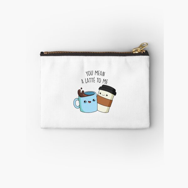 Item preview, You Mean A Latte To Me Funny Coffee Puns  designed and sold by punnybone.